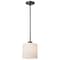 Nuvo Warren - 8 Inch Pendant - Gun Metal with Satin White Glass 60/8036 - alternate 2